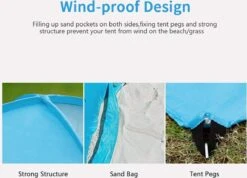 IGOODS Pop-up Tent - 2/3-Persoons - Blauw 11 IGOODS Pop-up Tent - 2/3-Persoons - Blauw -Buiten Kamperen 1200x866