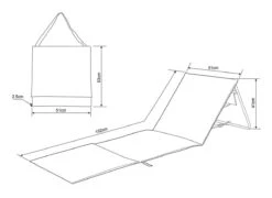 Intimo Strandmat - 2 Stuks - Grijs - 100x51x41cm -Buiten Kamperen 1200x874 2