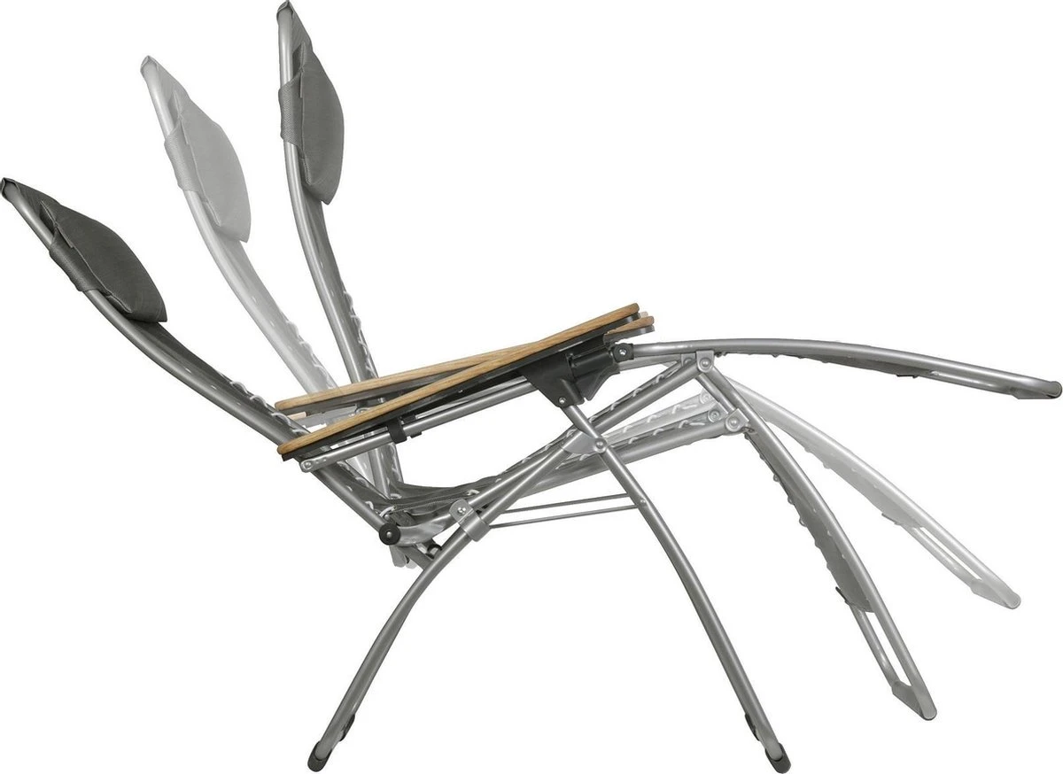 Lafuma RSX Clip Air Comfort - Relaxstoel - Verstelbaar - Inklapbaar - Zero Gravity - Acier 2 Lafuma RSX Clip Air Comfort - Relaxstoel - Verstelbaar - Inklapbaar - Zero Gravity - Acier - Afbeelding 2