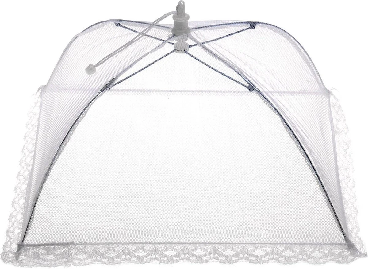 Merkloos Opvouwbaar Vliegennetje / Vliegenkapje 45 X 45 Cm - Hoogte 20 Cm 1 Merkloos Opvouwbaar Vliegennetje / Vliegenkapje 45 X 45 Cm - Hoogte 20 Cm
