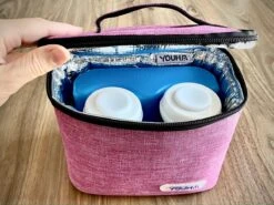 Youha® Koeltas Met Koelelement - Babymelk Koelen - Moderne Moedermelk Tas - Babymelk Koud Houden - Handig Draadbaar - Kleur: Roze/Paars -Buiten Kamperen 1200x900 39