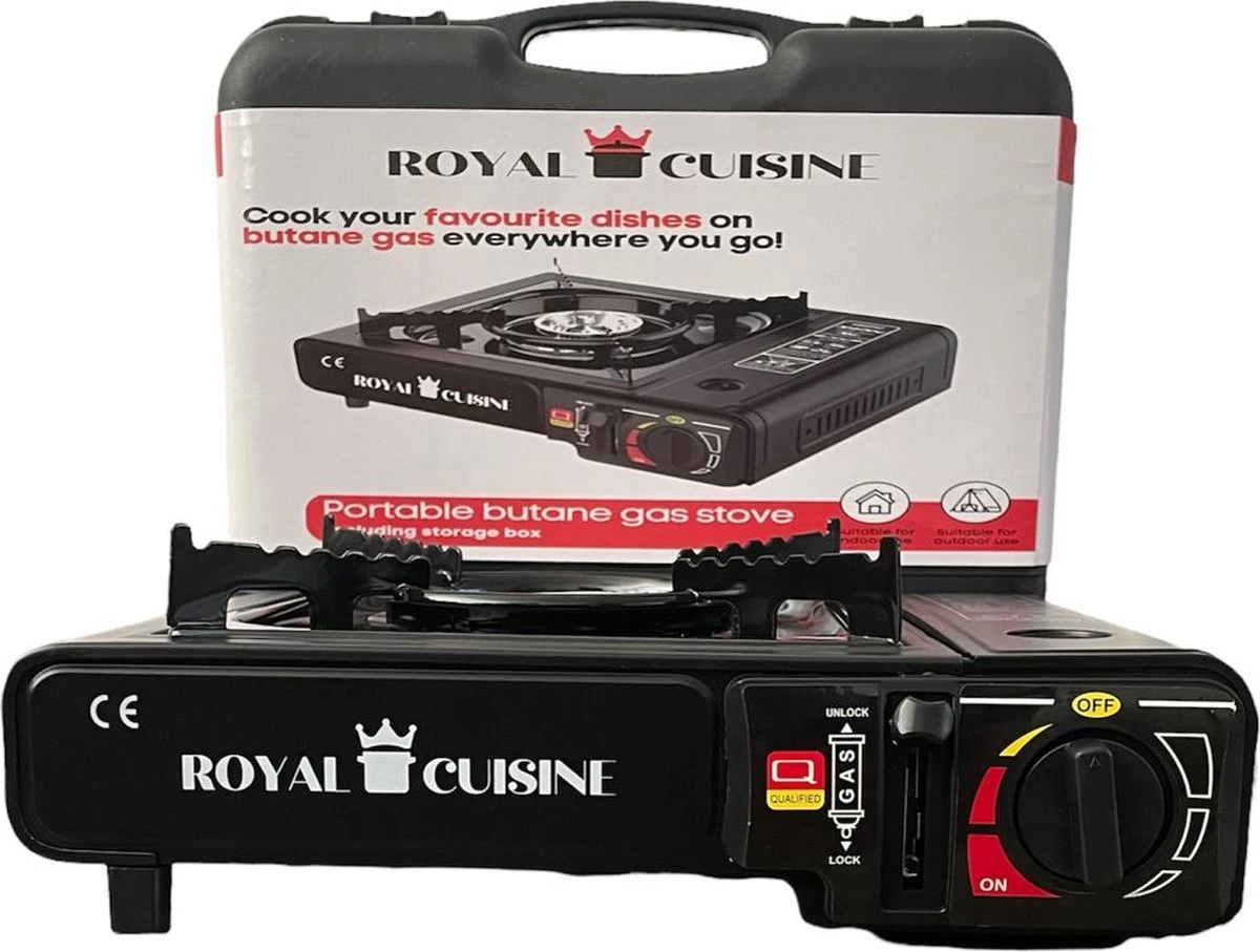 Campingman Draagbaar Gasfornuis - Campingkooktoestel - 1-Pits - Met Koffer 1 Campingman Draagbaar Gasfornuis - Campingkooktoestel - 1-Pits - Met Koffer