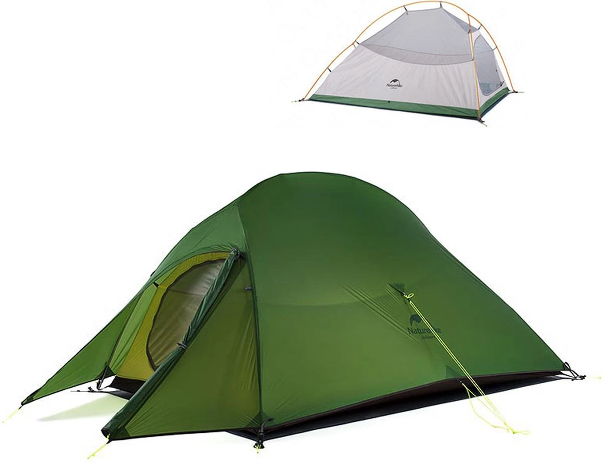 Cloud Up 3 Upgraded - Naturehike® - Tent 3 Persoons - Lichtgewicht Tent - Incl. Grondzeil - 20D 4000MM - Outdoor Kampeertent - Waterdicht - Hiking & Wandelen 9 Cloud Up 3 Upgraded - Naturehike® - Tent 3 Persoons - Lichtgewicht Tent - Incl. Grondzeil - 20D 4000MM - Outdoor Kampeertent - Waterdicht - Hiking & Wandelen - Afbeelding 9