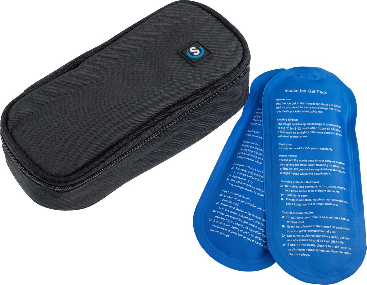 Smart Cool'R Diabetes Tas - Diabetes Etui - Insuline Koeltas - Insuline Etui - Diabetes Tasje - Medische Koeltas Voor Insulinespuit Met 2 Ice Packs Voor Optimale Temperatuur 2 Smart Cool'R Diabetes Tas - Diabetes Etui - Insuline Koeltas - Insuline Etui - Diabetes Tasje - Medische Koeltas Voor Insulinespuit Met 2 Ice Packs Voor Optimale Temperatuur - Afbeelding 2