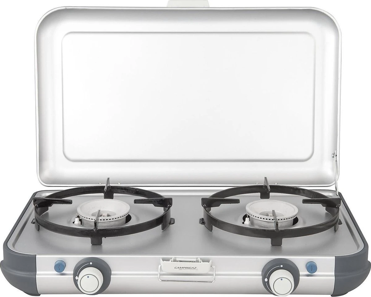 Campingaz Camping Kitchen 2 CV PZ Camping Kooktoestel - 2-pits - 2x 2000 Watt - Piezo 1 Campingaz Camping Kitchen 2 CV PZ Camping Kooktoestel - 2-pits - 2x 2000 Watt - Piezo
