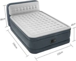 Intex 64448 - Queen Deluxe Ultra-Plush Zelfopblazend 2-persoons Luchtbed Met Hoofdboord (203x152x46cm) -Buiten Kamperen 1200x972 2