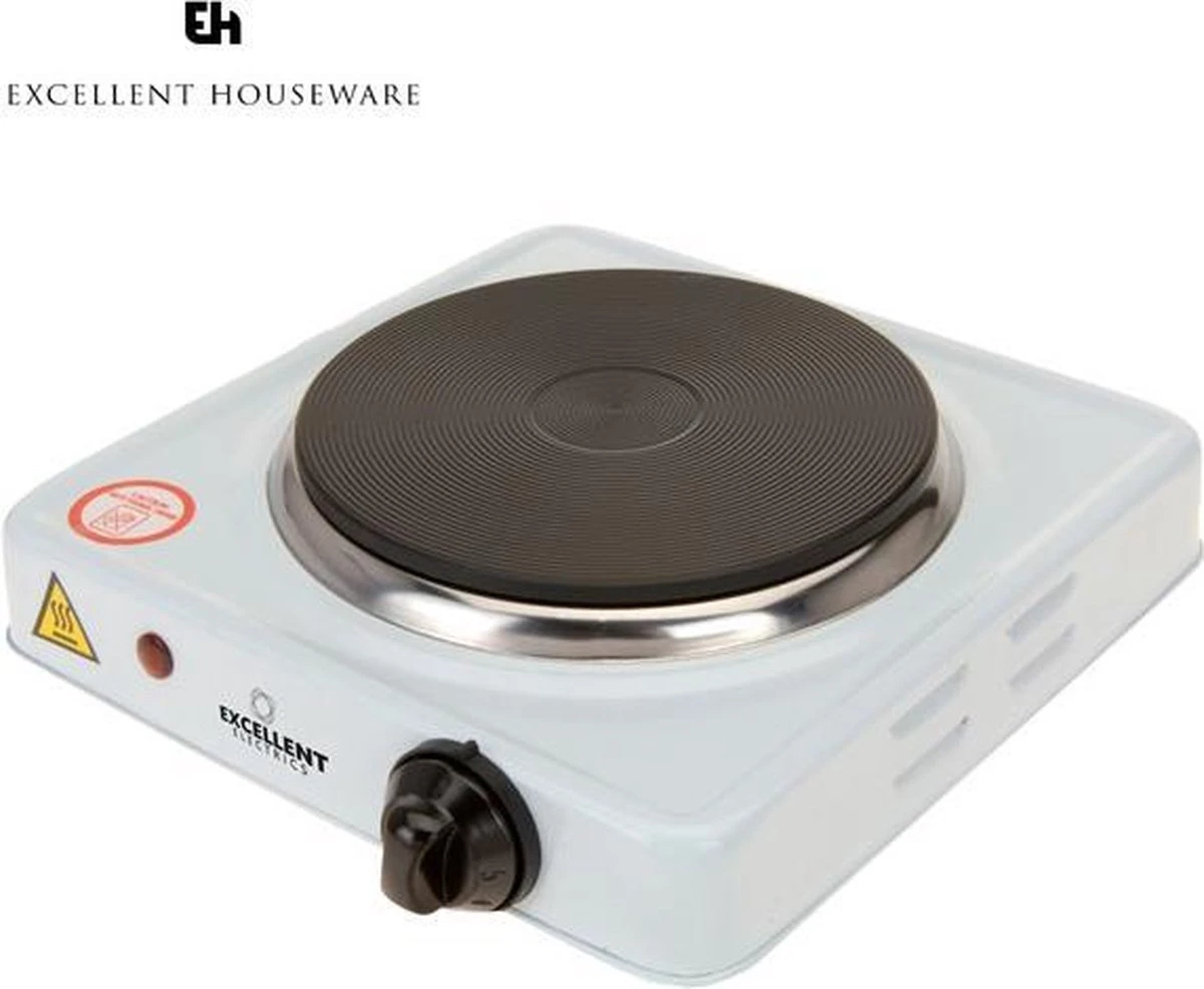 Kookplaat Basic Ø 16 Cm Elektrisch Wit Enkel Pits 1000W 5-standen 22 X 22 X 7 Cm 1 Kookplaat Basic Ø 16 Cm Elektrisch Wit Enkel Pits 1000W 5-standen 22 X 22 X 7 Cm