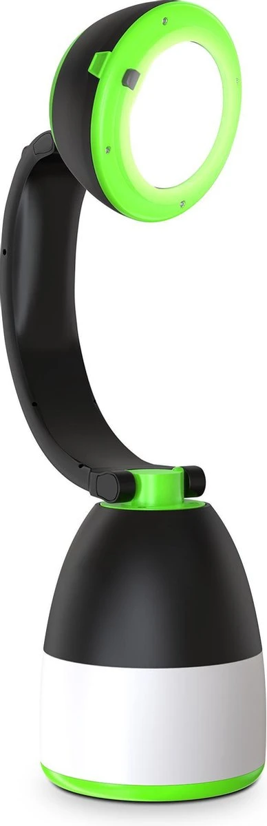 B.K.Licht - LED Kampeerlamp - Zaklamp - 3 In 1 Zaklantaarn Voor Kinderen - Tafellamp - Tentlamp - Opvouwbaar - Zwart Groen - 140 Lumen - IP20 2 B.K.Licht - LED Kampeerlamp - Zaklamp - 3 In 1 Zaklantaarn Voor Kinderen - Tafellamp - Tentlamp - Opvouwbaar - Zwart Groen - 140 Lumen - IP20 - Afbeelding 2