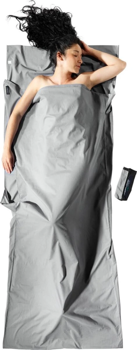 Cocoon Travelsheet InsectShield 100% Katoen - Safari Grey 3 Cocoon Travelsheet InsectShield 100% Katoen - Safari Grey - Afbeelding 3