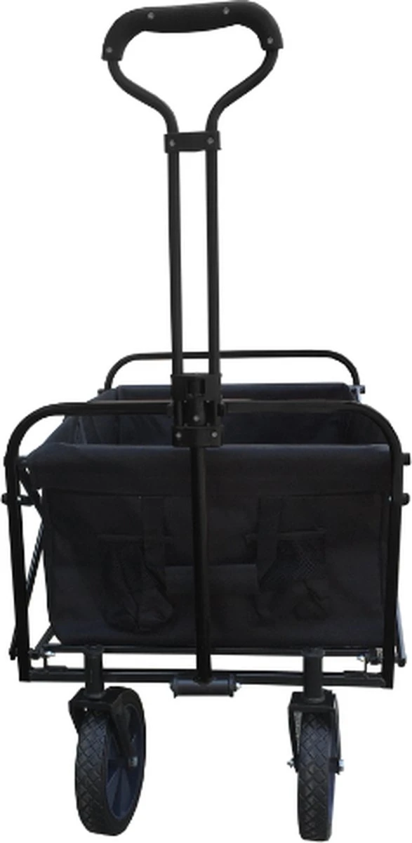 Rijoka Opvouwbare Bolderkar/Bolderwagen - Telescopische Stang | Zwart 2 Rijoka Opvouwbare Bolderkar/Bolderwagen - Telescopische Stang | Zwart - Afbeelding 2