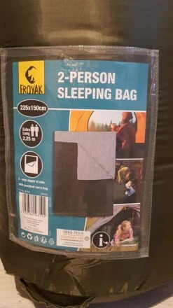 Froyak - 2-persoons Slaapzak XXL Groen 225 X 150 Cm - 2 Persoons Slaapzak Envelop Model Extra Large 10 Froyak - 2-persoons Slaapzak XXL Groen 225 X 150 Cm - 2 Persoons Slaapzak Envelop Model Extra Large -Buiten Kamperen 674x1200 8