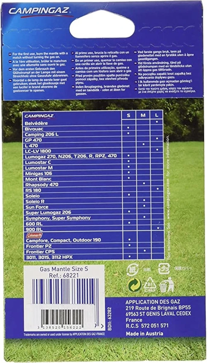 Campingaz Maat S Gloeikousje - 3 Stuks 5 Campingaz Maat S Gloeikousje - 3 Stuks - Afbeelding 5