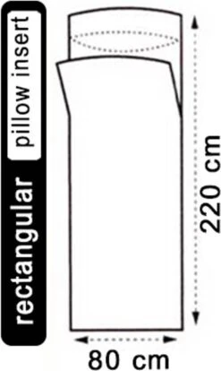 LOWLAND OUTDOOR® LAKENZAK - 100% KATOEN - RECHT MODEL - 220X80 CM - 350GR -Buiten Kamperen 716x1200