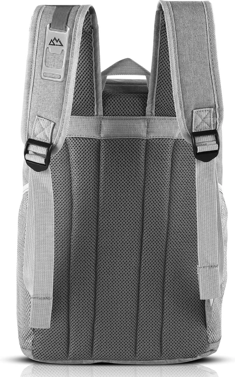 Needventure Koeltas - Lunchtas - Koelrugtas - Picknicktas - 20 Liter - Flessenhouder - Bieropener - Grijs 2 Needventure Koeltas - Lunchtas - Koelrugtas - Picknicktas - 20 Liter - Flessenhouder - Bieropener - Grijs - Afbeelding 2