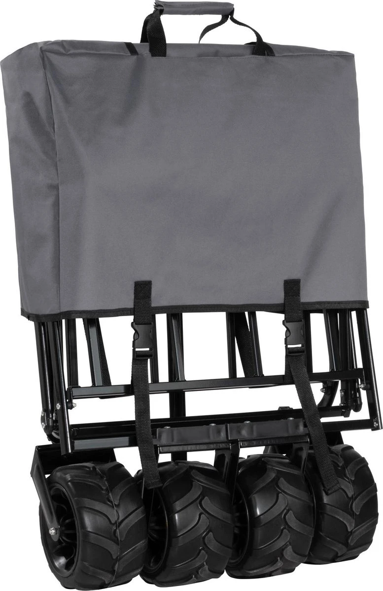 TecTake - Opvouwbare Bolderkar Heidrun Grijs 9 TecTake - Opvouwbare Bolderkar Heidrun Grijs - Afbeelding 9