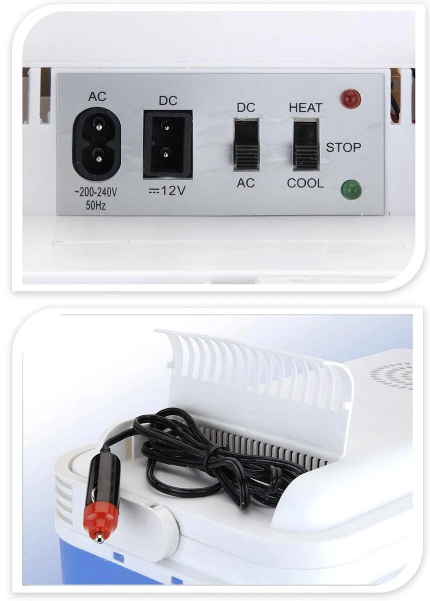 Excellent Cool Solutions - Draagbare Koelbox - Met Verwarm Functie - Blauw/wit - 24 Liter - 12V & 230V 2 Excellent Cool Solutions - Draagbare Koelbox - Met Verwarm Functie - Blauw/wit - 24 Liter - 12V & 230V - Afbeelding 2