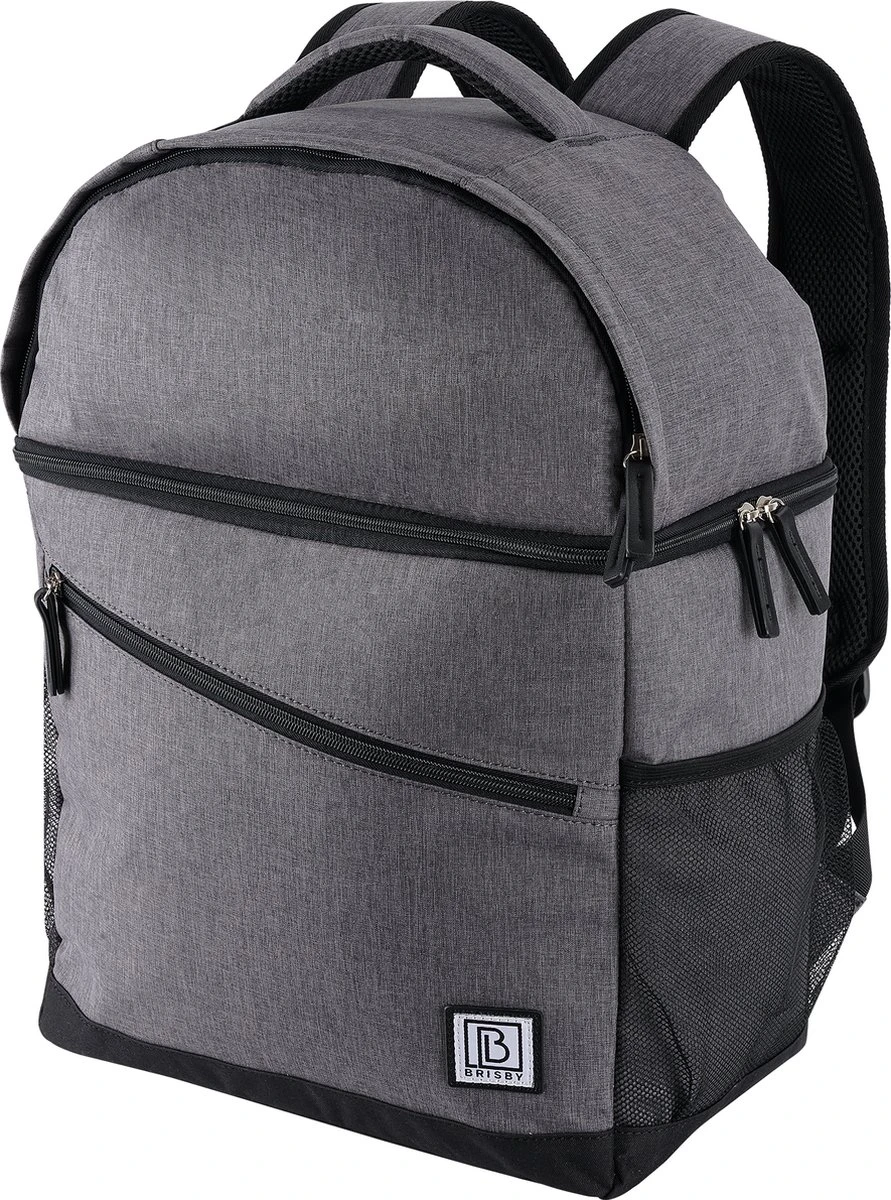 Brisby 4 Laags Geïsoleerde Koeltas Rugzak - 25 Liter - Met Handige Vakken Voor Bestek En Essentials - Waterafstotend Materiaal - Donkergrijs 2 Brisby 4 Laags Geïsoleerde Koeltas Rugzak - 25 Liter - Met Handige Vakken Voor Bestek En Essentials - Waterafstotend Materiaal - Donkergrijs - Afbeelding 2