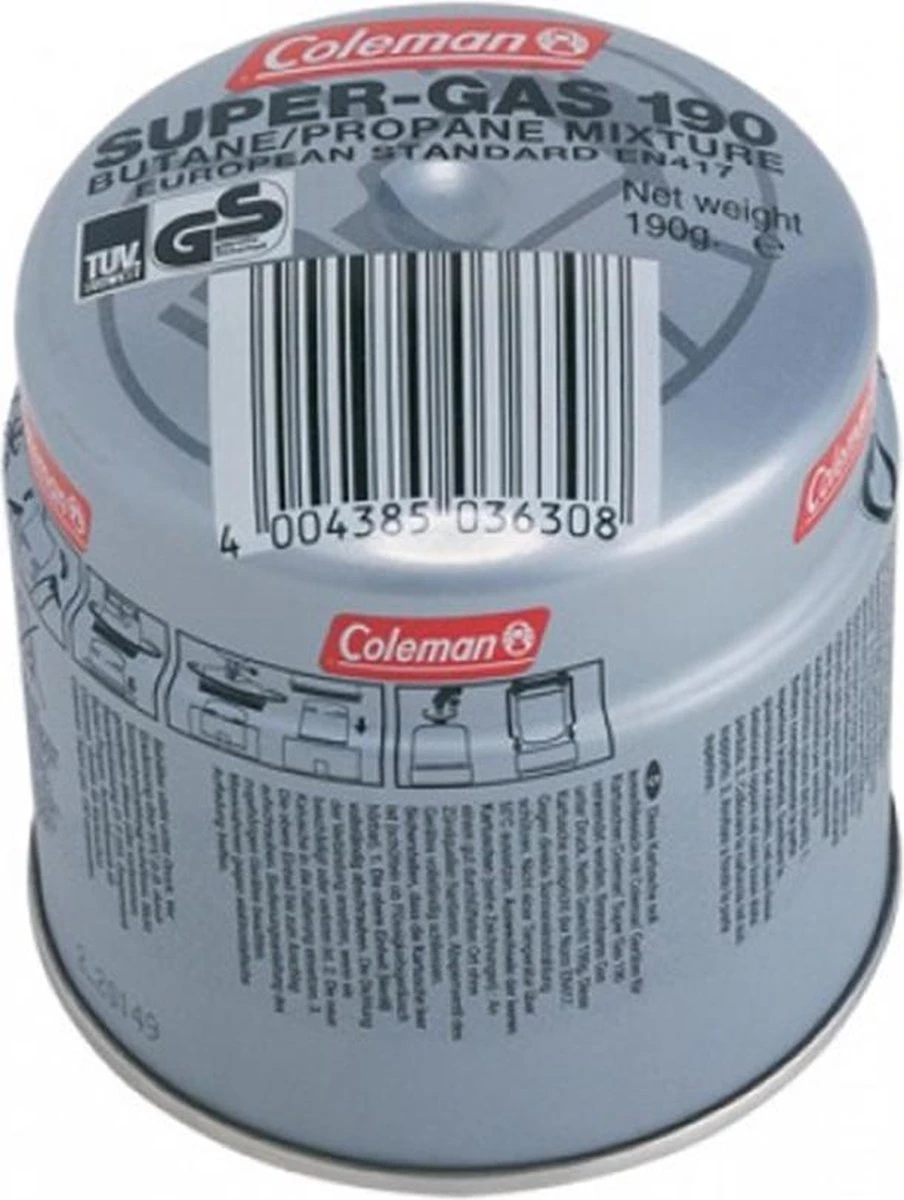 Coleman Prik Gas Cartouche Met Veiligheidsventiel 190g - Cosiscoop Gaslantaarn - Metaal - 1 Coleman Prik Gas Cartouche Met Veiligheidsventiel 190g - Cosiscoop Gaslantaarn - Metaal -