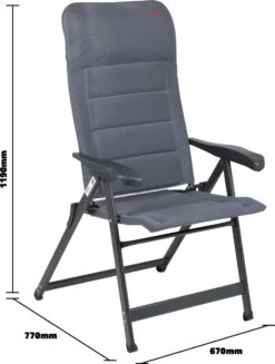 Crespo Standenstoel - AP-237 Air-Deluxe - Grijs (86) -Buiten Kamperen 906x1200