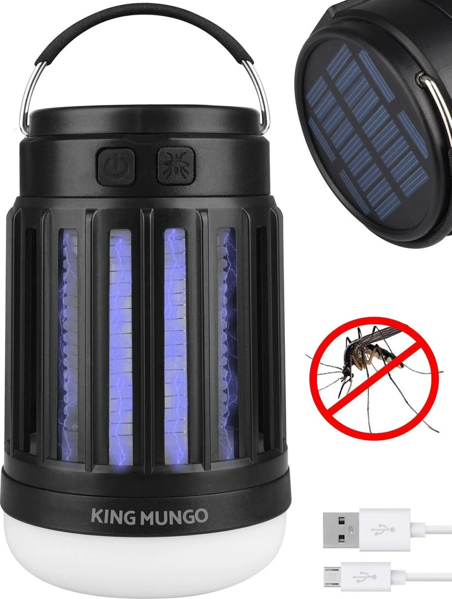 Anti Muggenlamp LED Camping Lamp | Thuis Muggen Vanger Lamp Oplaadbaar | King Mungo 1 Anti Muggenlamp LED Camping Lamp | Thuis Muggen Vanger Lamp Oplaadbaar | King Mungo
