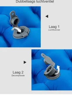 Hikr® Luchtbed - Slaapmat - Opblaasbaar Matras - Lichtgewicht - Outdoor - Camping - Hiking & Wandelen -Buiten Kamperen 917x1200