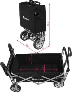 Tectake - Opvouwbare Bolderwagen Handkar Nico Zwart - 403549 14 Tectake - Opvouwbare Bolderwagen Handkar Nico Zwart - 403549 -Buiten Kamperen 942x1200 1