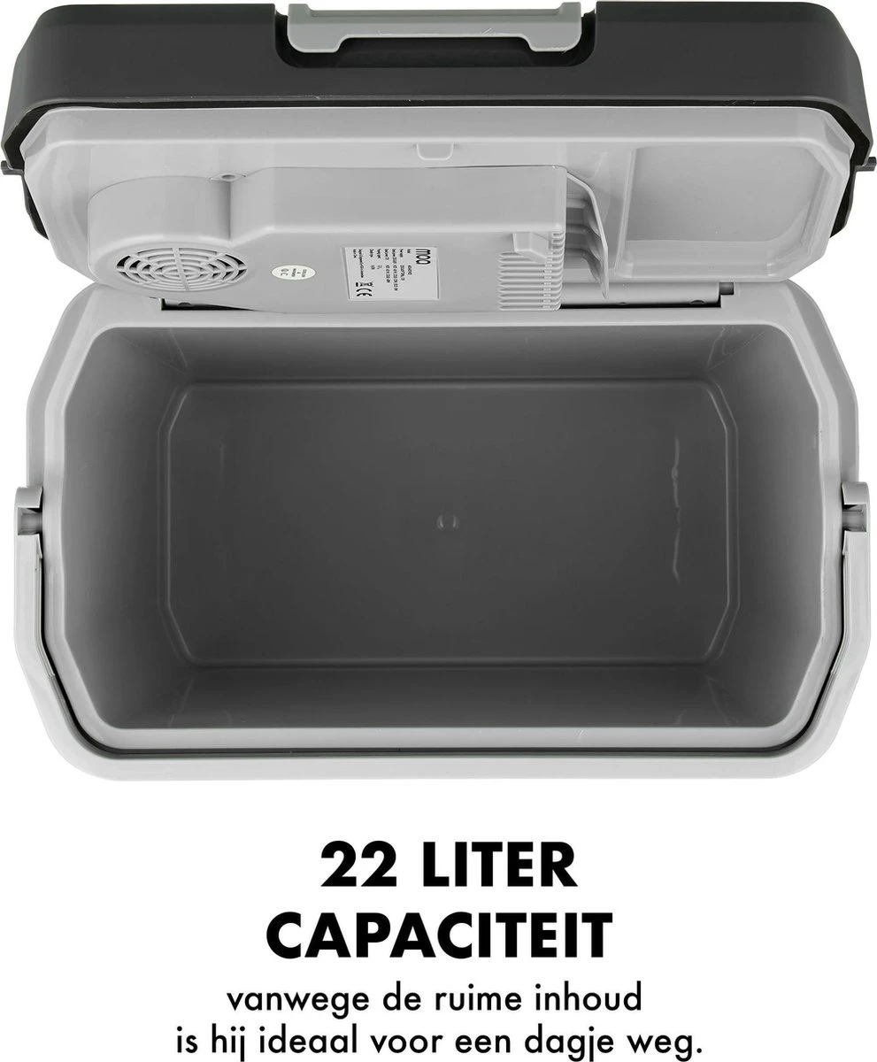 MOA - Thermo-elektrische Koelbox - Met Verwarmingsfunctie - 12V En 230V - 22 Liter - Grijs -ECW22 6 MOA - Thermo-elektrische Koelbox - Met Verwarmingsfunctie - 12V En 230V - 22 Liter - Grijs -ECW22 - Afbeelding 6