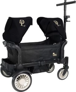 Deryan Luxe Sandy Bolderkar - Duo Buggy - Tandem Buggy - Opvouwbaar - Inklapbare Bolderwagen - Duo Kinderwagen - Zwart -Buiten Kamperen 999x1200 1